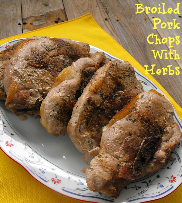 Broiled Pork Chops with Herbs