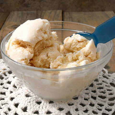 Homemade Vanilla Custard Ice Cream