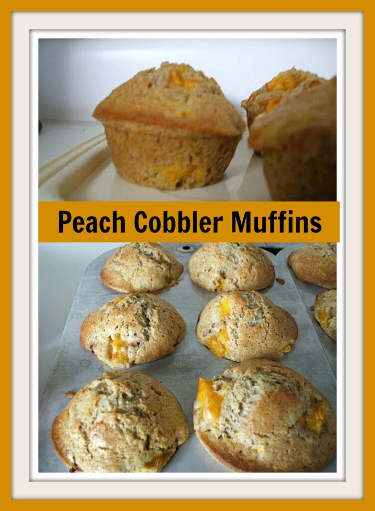 Peach Cobbler in a Muffin