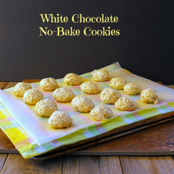 White Chocolate No Bake Cookies