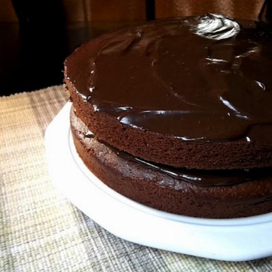 Honey Cocoa Cake with Fudge Frosting