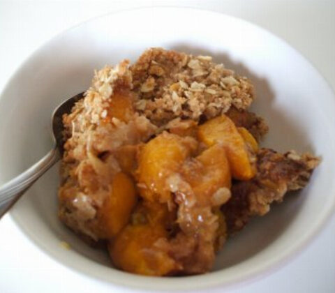 Peach Crisp with Fructose