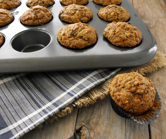 Zucchini Oatmeal Muffins