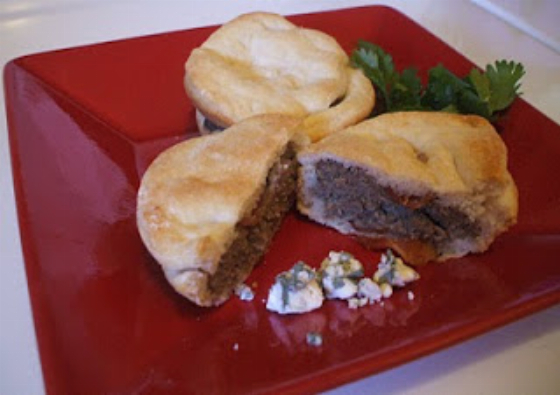 Blue Cheese Biscuit Burgers