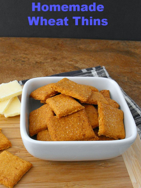 Homemade Wheat Thins