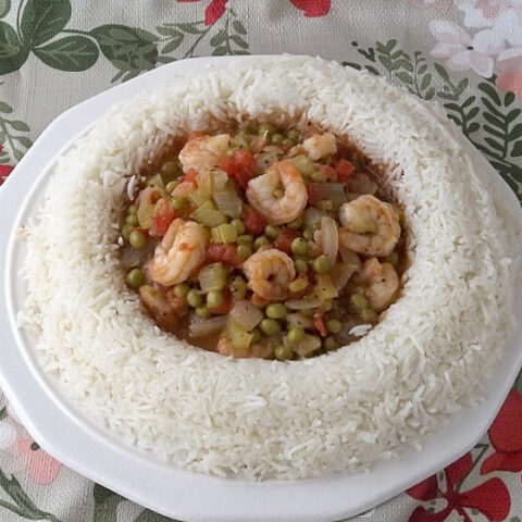 Shrimp Creole in a Rice Ring