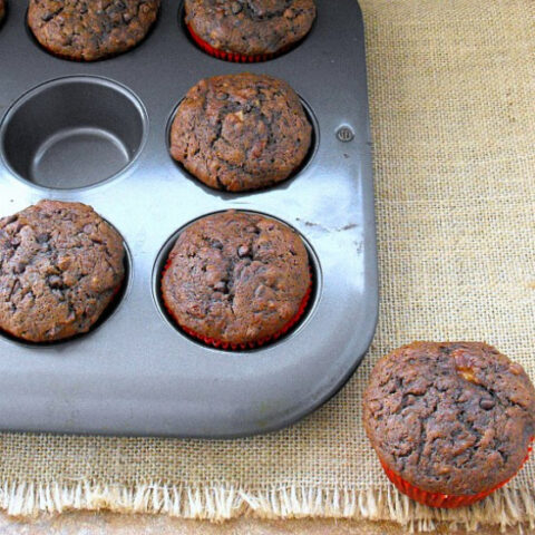 Double Chocolate Banana Muffins