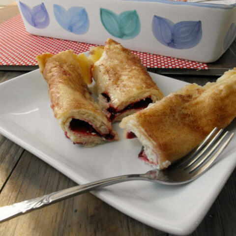 Cherry Cheesecake Dessert Enchiladas