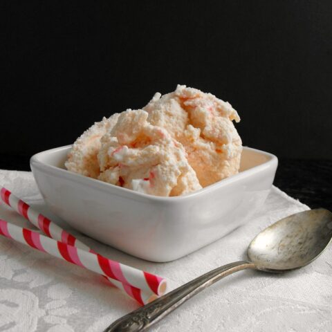 Homemade Peppermint Stick Ice Cream