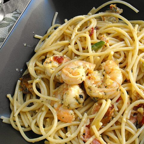 Shrimp Bacon Carbonara