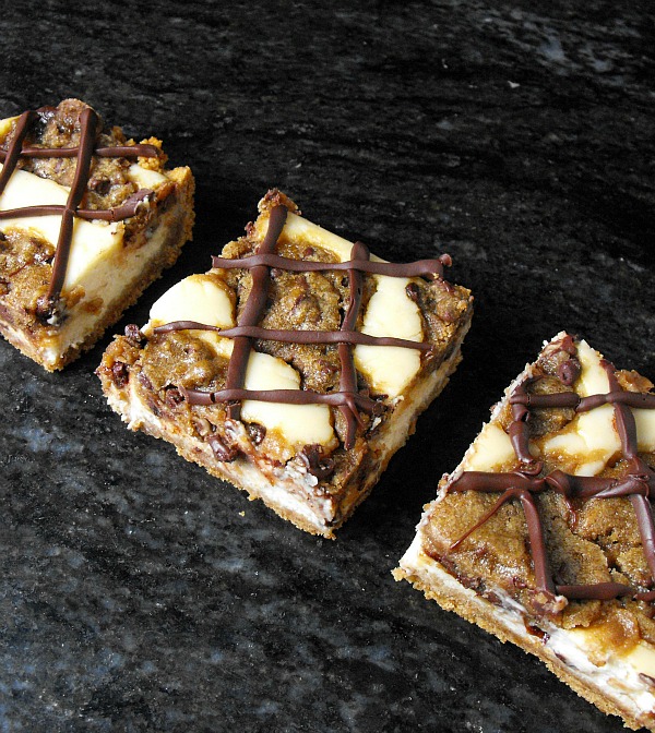 Chocolate Chip Cookie Dough Cheesecake Bars