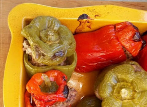 Ranch Burger Stuffed Peppers