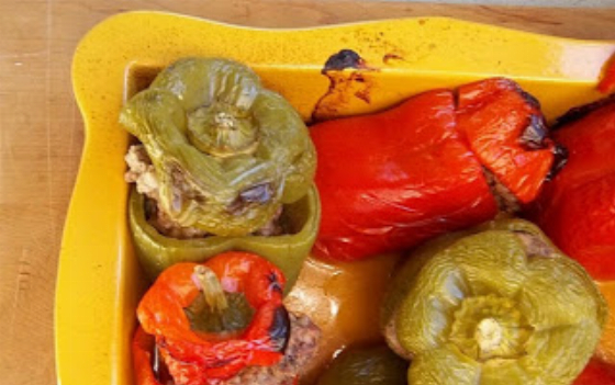 Ranch Burger Stuffed Peppers