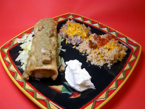 Chimichangas with Green Chile