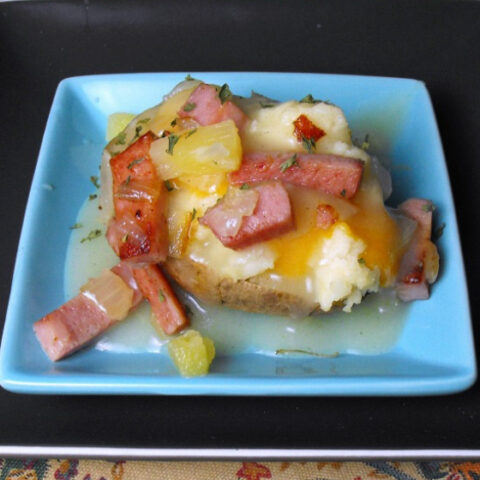 Loco Moco Stuffed Potatoes