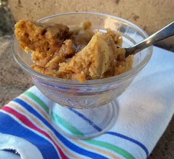 Old Fashioned Bread Pudding with Caramel Sauce