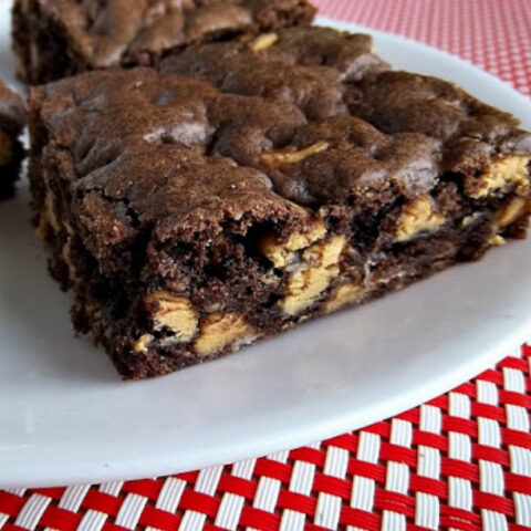 Cake Mix Peanut Butter Chip Brownies