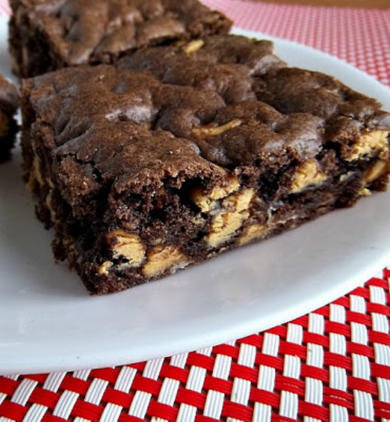 Cake Mix Peanut Butter Chip Brownies