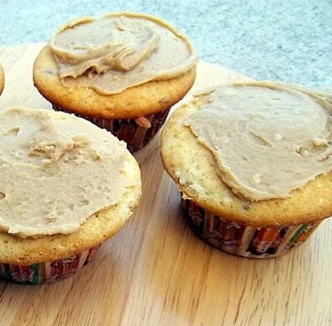 Candy Cap Mushroom Syrup Cupcakes