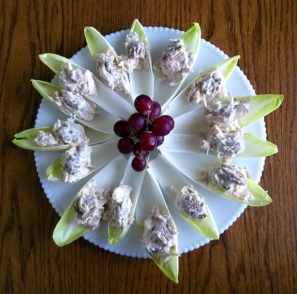 Saucy Mama Honey Mustard Chicken Salad in Endive Cups