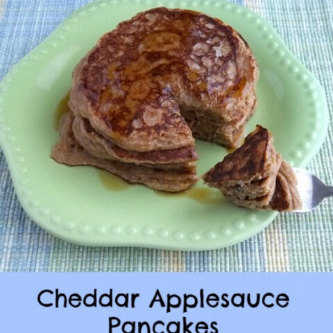 Cheddar Applesauce Gluten Free Pancakes