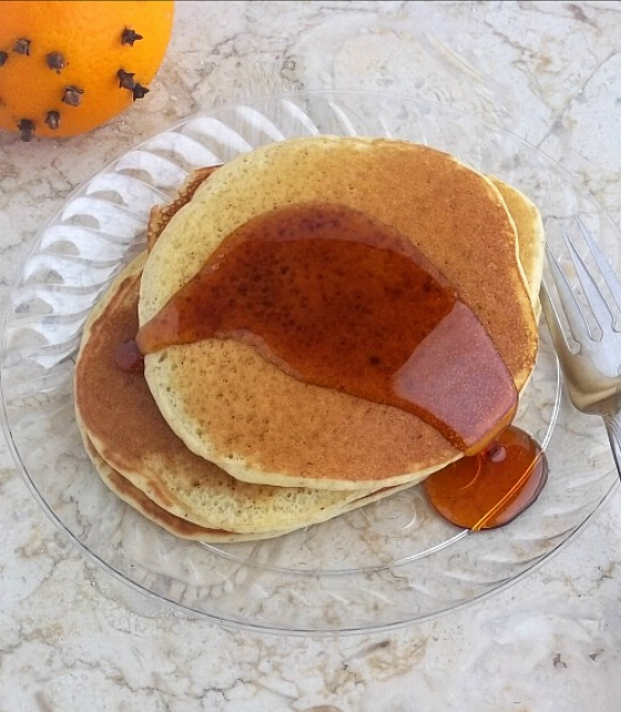 Orange Clove Pancakes