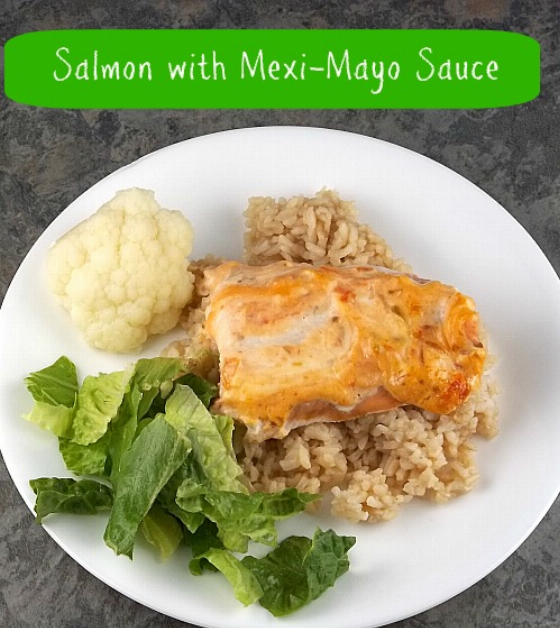 Salmon with Mexi-Mayo Sauce