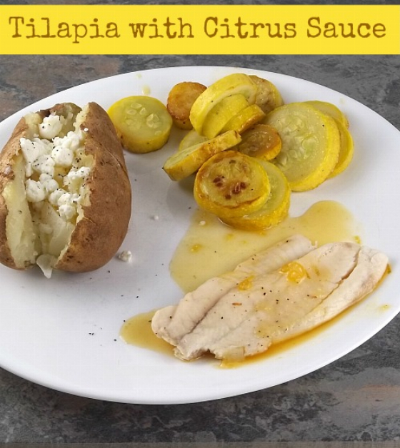 Tilapia with Citrus Ginger Sauce