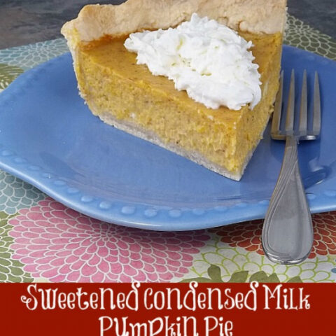 Sweetened Condensed Milk Pumpkin Pie