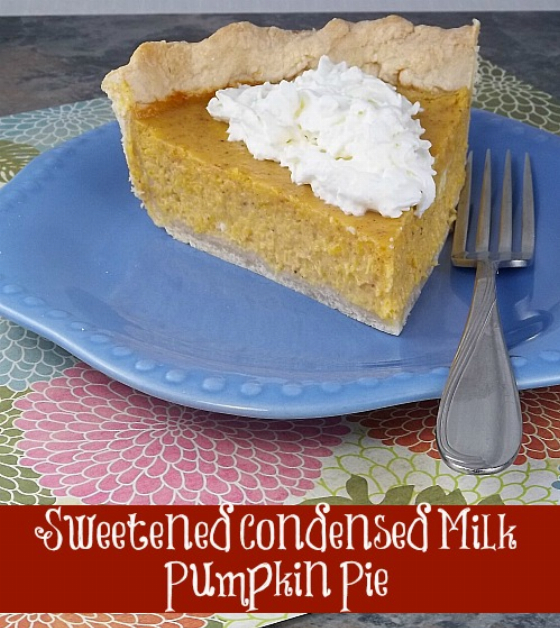 Sweetened Condensed Milk Pumpkin Pie