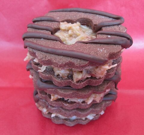 German Chocolate Sandwich Cookies