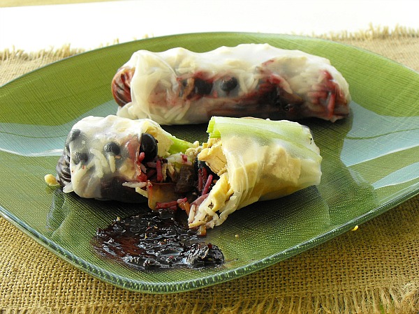 Blueberry Chicken Rice Bundles