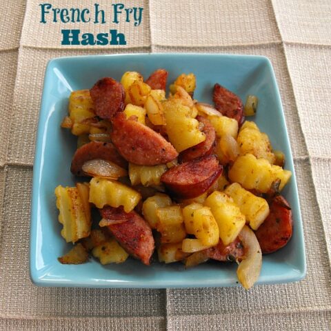 French Fry and Smoked Sausage Hash