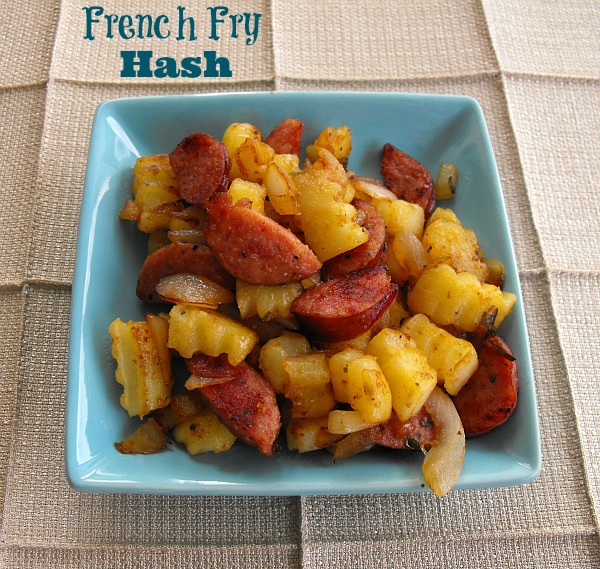 French Fry and Smoked Sausage Hash