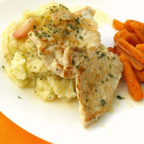 Pork Medallions with Lemon Shallot Sauce