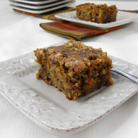 Caramel Pumpkin Snack Cake