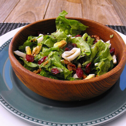 Balsamic Dinner Salad with Bacon