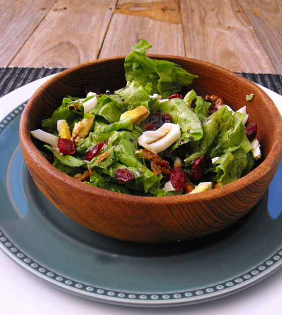 Balsamic Dinner Salad with Bacon