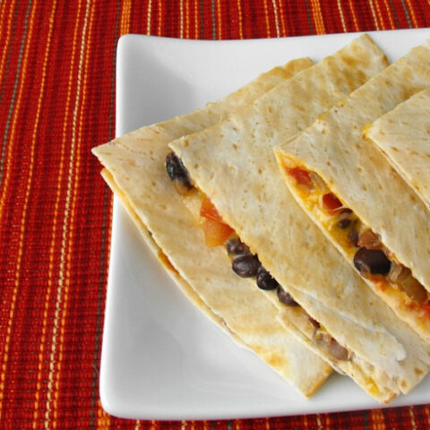 Black Bean Chicken Quesadilla