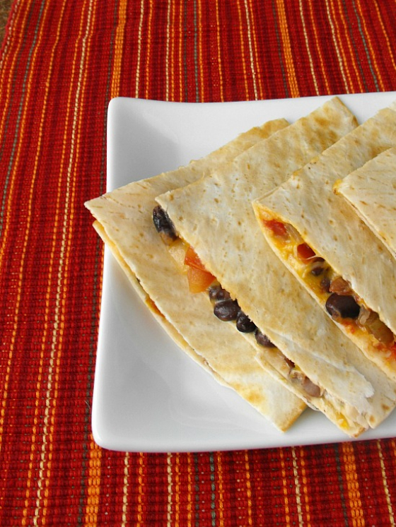 Black Bean Chicken Quesadilla