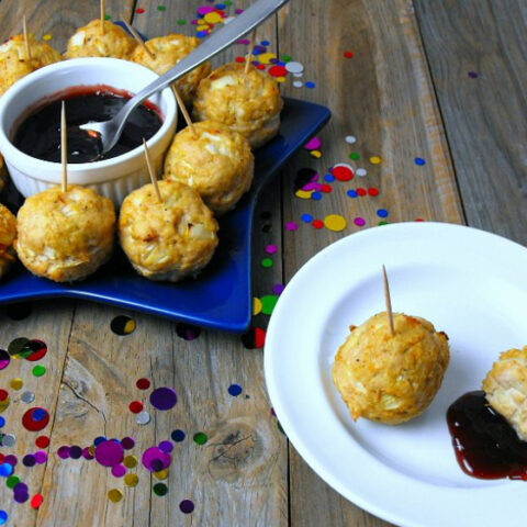 Turkey Meatballs with Blackberry Sauce