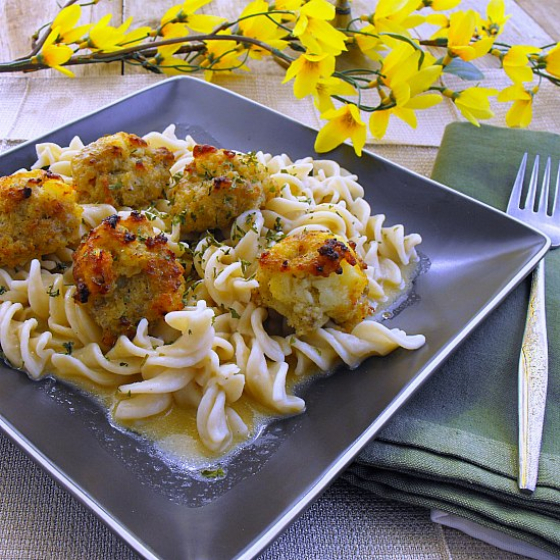 Breakfast Sausage Meatballs and Rotini