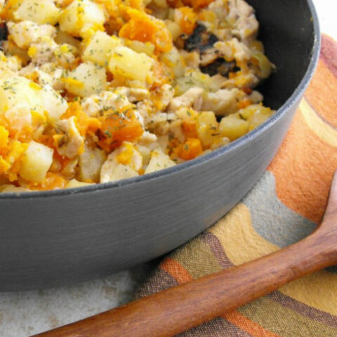 Chicken and Sweet Potato Hash