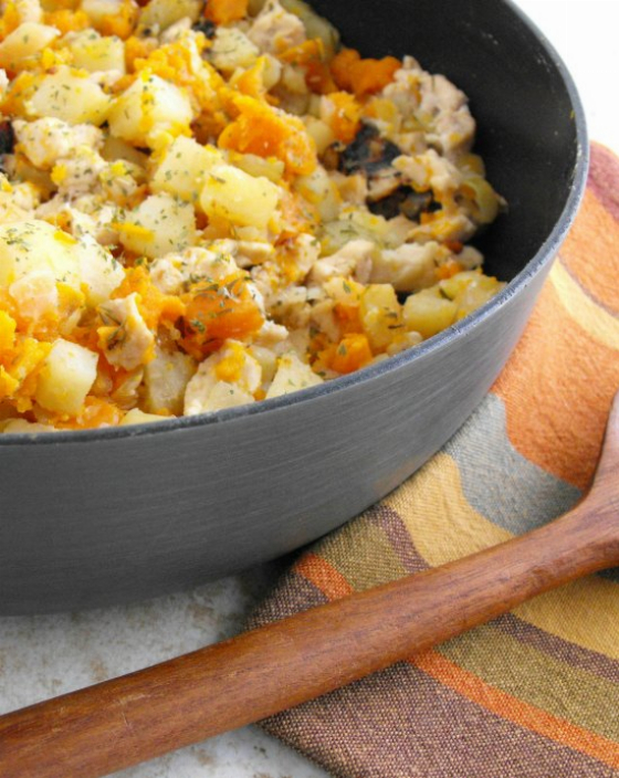 Chicken and Sweet Potato Hash