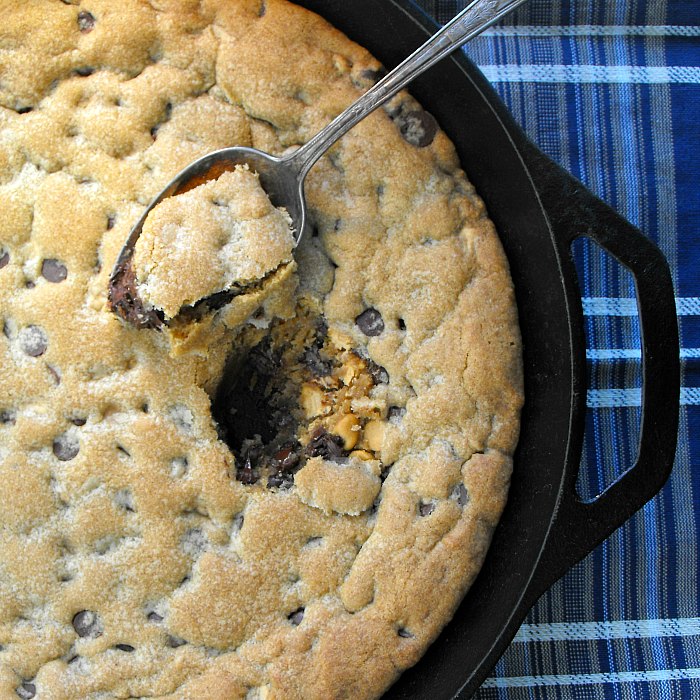 Skillet Chocolate Chip Cookie