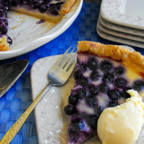 Blueberry Cream Pie