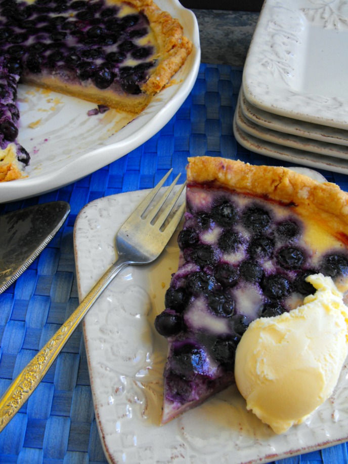 Blueberry Cream Pie