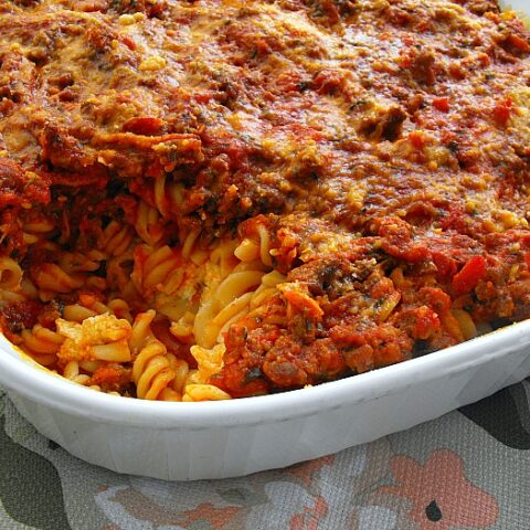 Italian Pasta Casserole with Zucchini