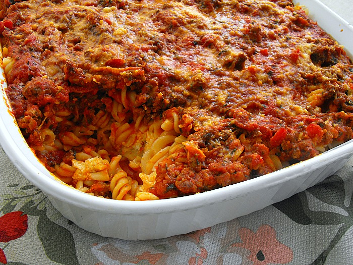 Italian Pasta Casserole with Zucchini