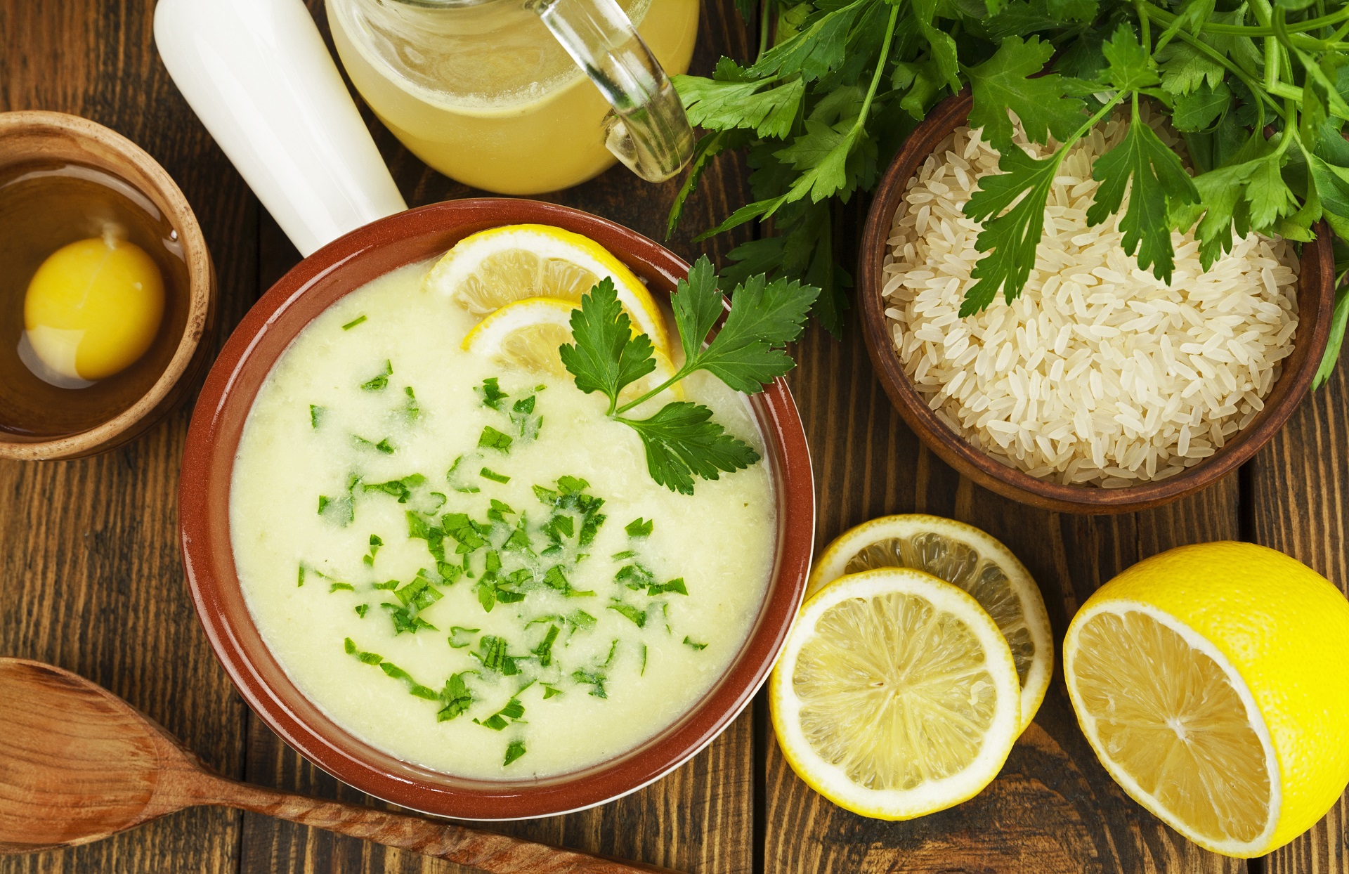 Vegan Roasted Garlic and Lemon Soup